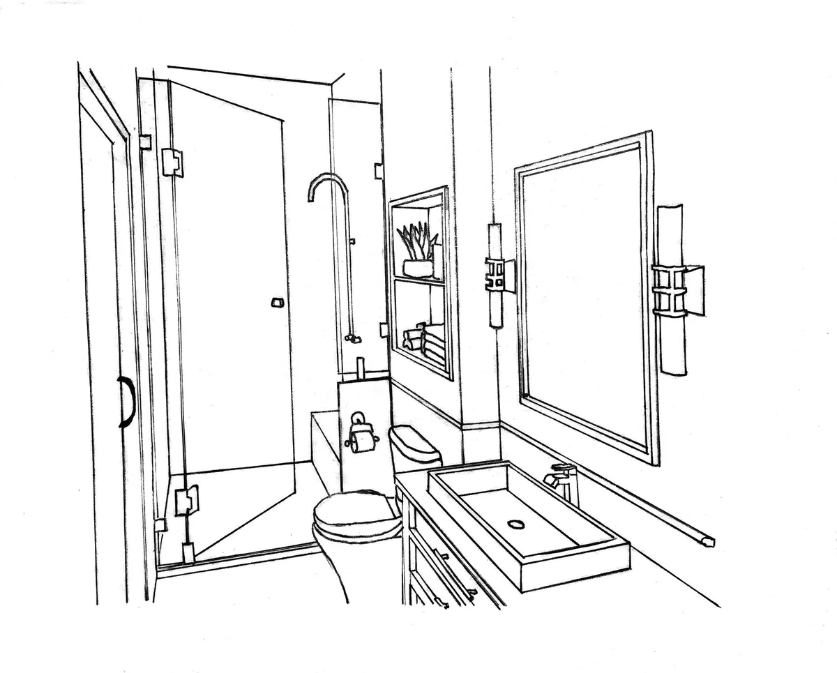 sketch   bathroom